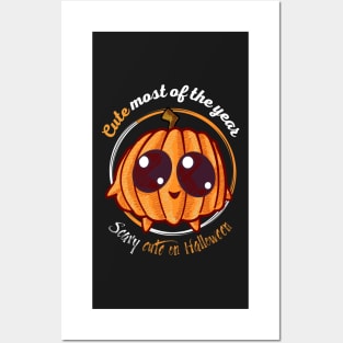 Scary cute pumpkin Posters and Art